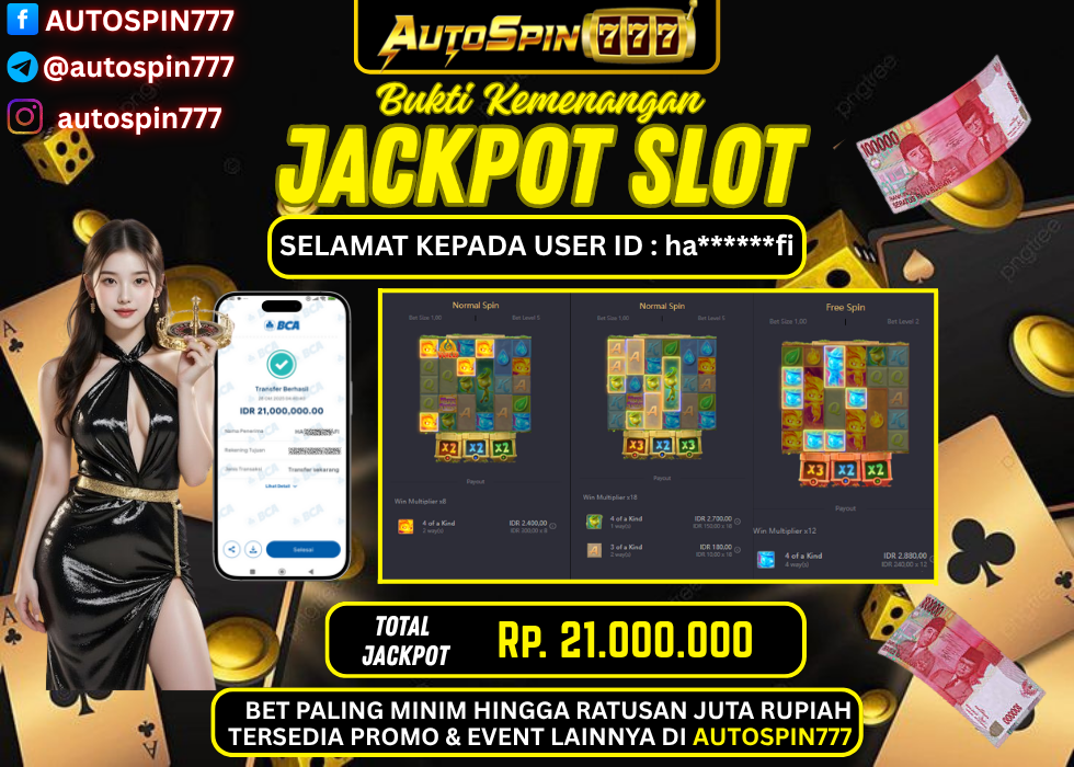 AUTOSPIN777 : BUKTI RESMI PEMBAYARAN KEMENANGAN SLOT : MYSTICAL SPIRITS RP. 21.000.000.- LUNAS 28 OCT 2025